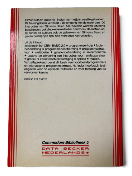 data becker simons basic op de commodore 64 back